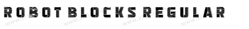 Robot Blocks Regular字体转换 Robot Blocks Regular字体转换